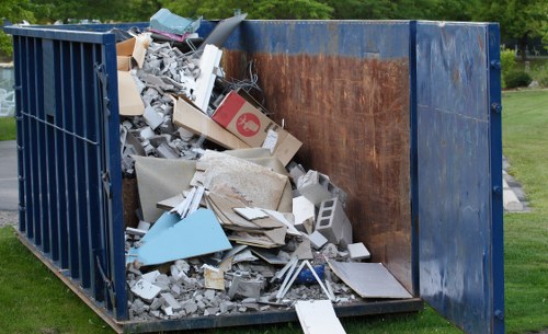 Advanced waste clearance machinery at work