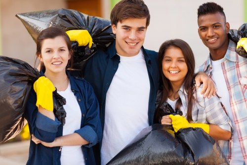 Recycling materials from a construction site